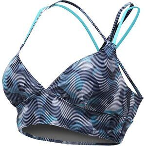 TYR Women's Lavare Brook Bralette Grey/Mint Small 4/6